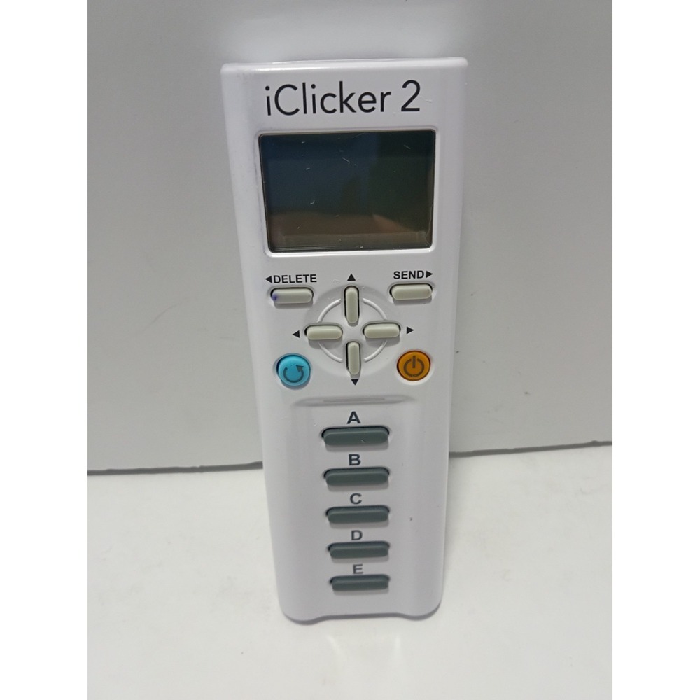 iClicker 2 Student Remote Clicker White Classroom Polling Device